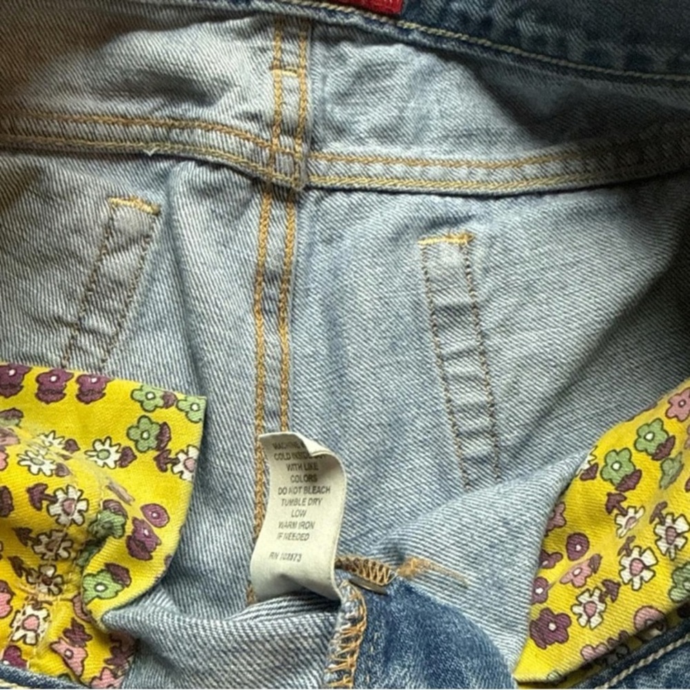 Artistic Patchwork Flare Jeans - image 3